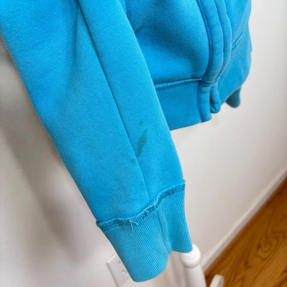 HOLLISTER California Y2K Zip Hoodie Jacket S Sky Blue